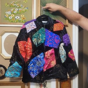 Vintage velvet patch jacket